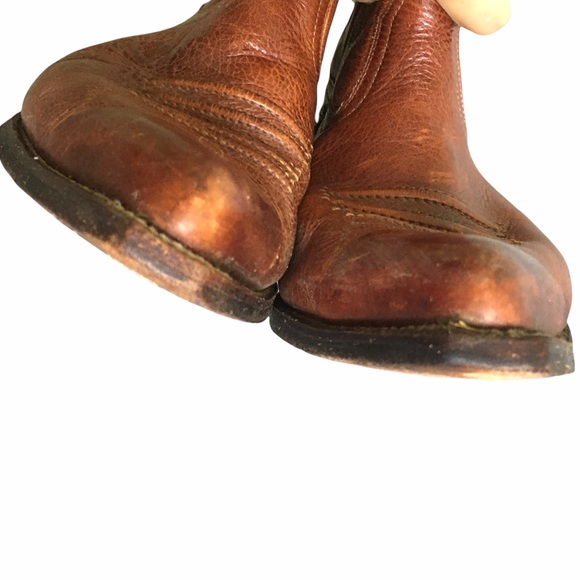 SANCHO Vintage Brown Leather Western Cowboy Boots - Picture 7 of 12